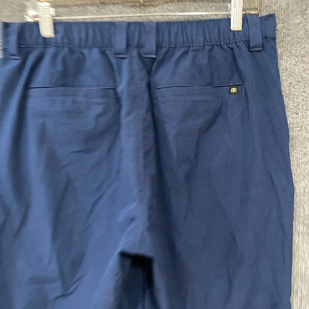Banana Republic Mens Core Temp Shorts Navy Blue Stretch Ripstop Size 34 1559922